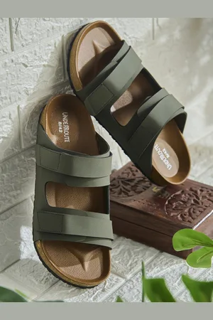 UNDERROUTE Men Synthetic Leather Ultralite Comfort Sandals