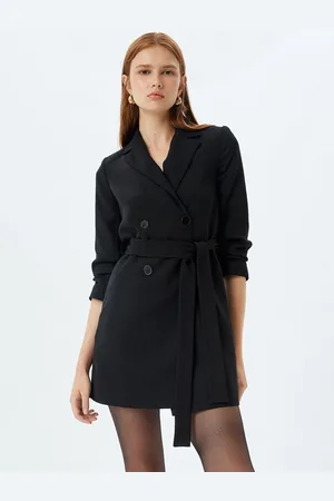 Koton Women Solid Formal Blazer Dress