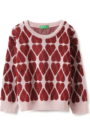 Benetton Girls Floral Printed Pullover
