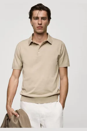 MANGO Fine Kit Polo Collar T-shirt