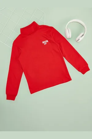 Pantaloons Boys High Neck Pullover Sweatshirt