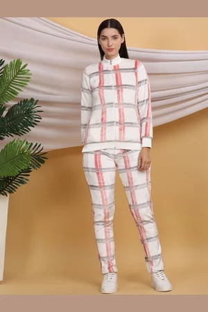 Sweet Dreams Checked Mid-Rise Tracksuits
