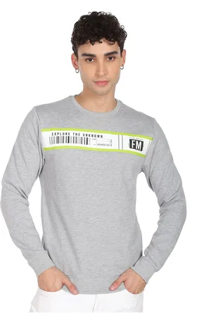 Flying Machine Men Printed Pullover Sweatshirt