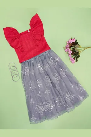 Pantaloons Girls Printed Fit & Flare Dress