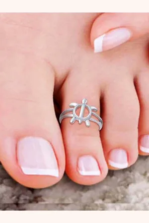 Sangria 925 Sterling Silver Spiral Design Toe Rings