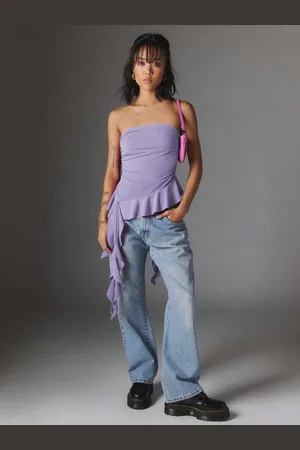 HERE&NOW Women Solid Strapless Nylon Top