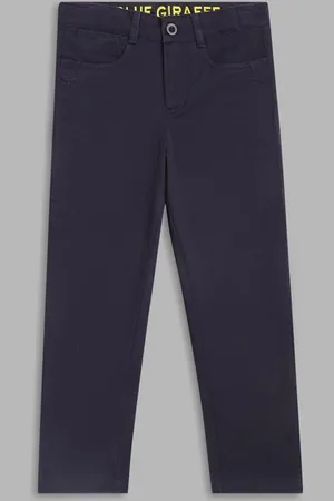 Blue Giraffe Boys Pure Cotton Straight Fit Trousers