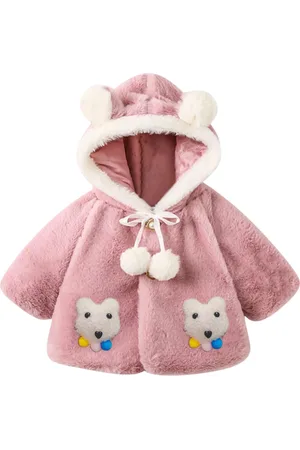 Bold N Elegant Girls Hooded Self Design Casual Parka Jacket