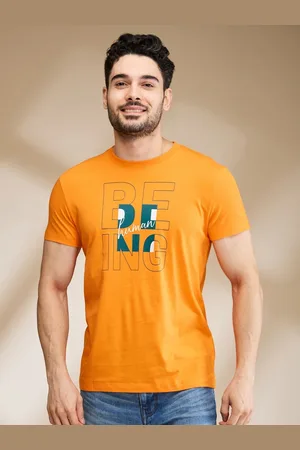 Being Human Men Typography Printed Round Neck Cotton T-shirt