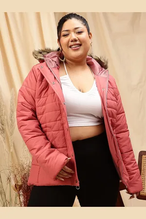 CURVY STREET Women Plus Size Hooded Padded Jacket
