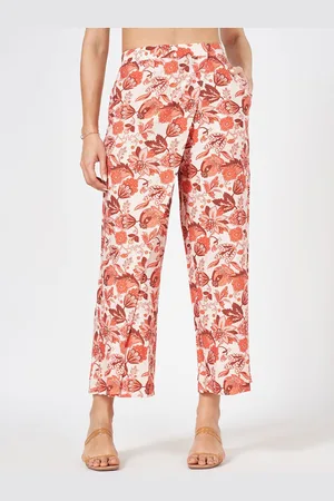 Pantaloons Printed Mid Rise Trousers