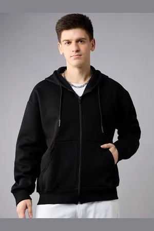 Color Capital Unisex Solid Hood Cotton Ribbed Sweatshirt