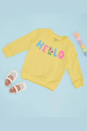 Pantaloons Girls Graphic Printed Sweatshirt