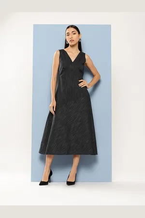 Chemistry Striped Pure Cotton Midi Dress