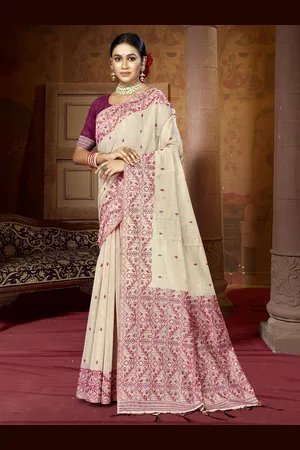 Ishin Woven Design Saree with blouse piece
