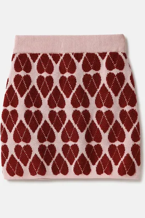 Benetton Girls Printed Straight Above Knee Skirts