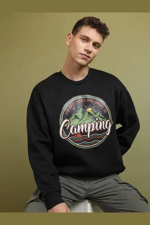 Highlander Men Graphic Printed Round Neck Pullover Sweatshirt
