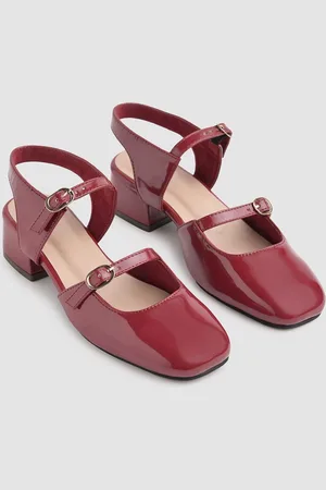 Street Style Store Women Buckled Casual Block Heels Mules