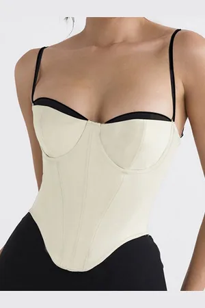 Stylecast Shoulder Straps Corset Top