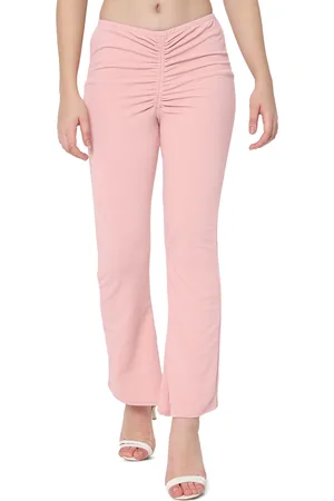 BAESD Women Relaxed Straight Leg Skinny Fit High-Rise Wrinkle Free Bootcut Trousers