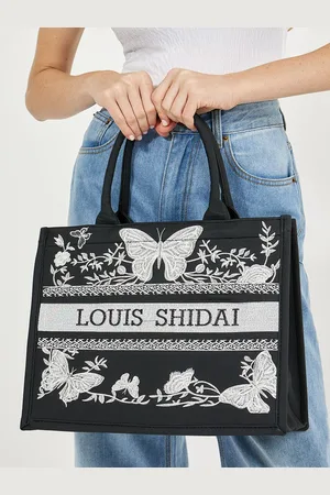 Styli Graphic Printed Structured Tote Bag