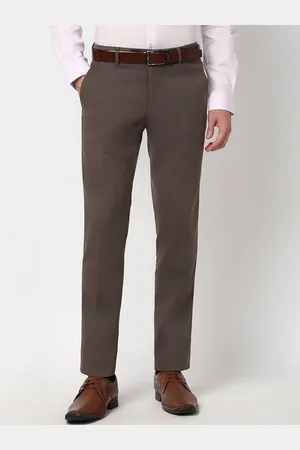 Peter England Men Striped Trousers