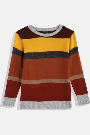 HERE&NOW Boys Colourblocked Pullover Sweater