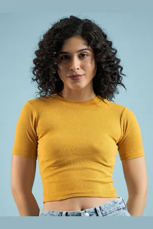 Mayra Women Pure Cotton Tank Crop Top