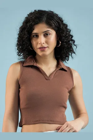 Mayra Women Pure Cotton Tank Crop Top