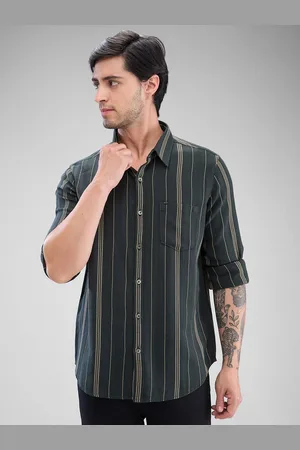 SPYKAR Men Slim Fit Striped Casual Shirt