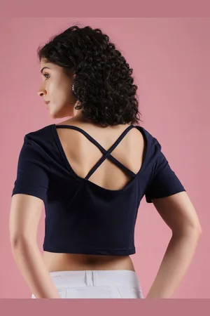 Mayra Women V-Neck Pockets T-shirt