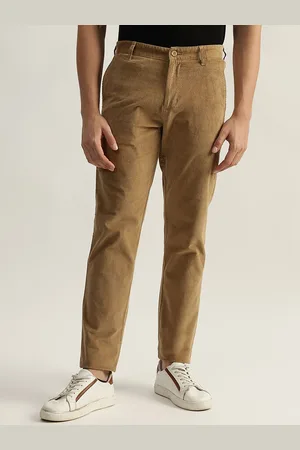 ICONIC Men Cotton Slim Fit Regular Trousers