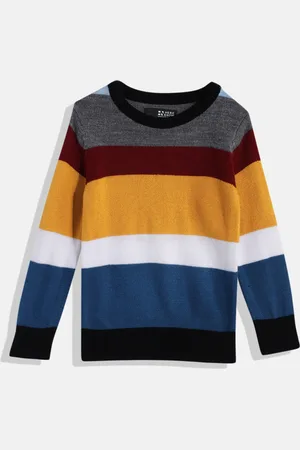 HERE&NOW Boys Colourblocked Pullover Sweater
