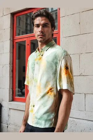 H&M Men Relaxed Fit Printed Shirt