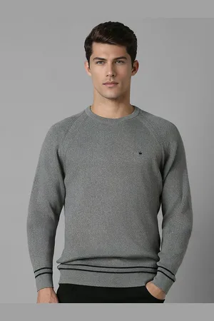 Louis Philippe Men Striped Pullover