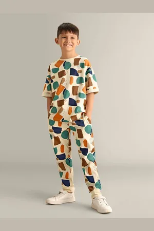 My Milestones Boys Printed Pure Cotton T-shirt with Joggers Clothing Set