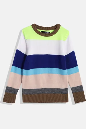 HERE&NOW Boys Colourblocked Pullover Sweater