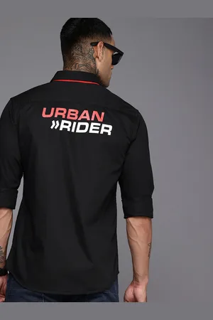 DUCATI Typography Printed Pure Cotton Casual Shirt
