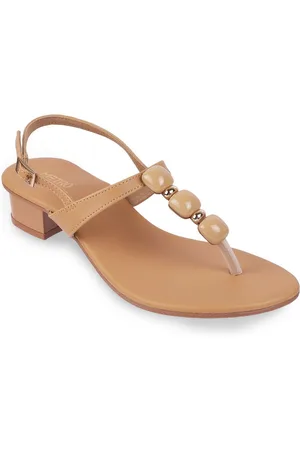 Metro Women Beaded Thong Heels