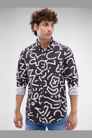 SPYKAR Men Slim Fit Opaque Printed Casual Shirt