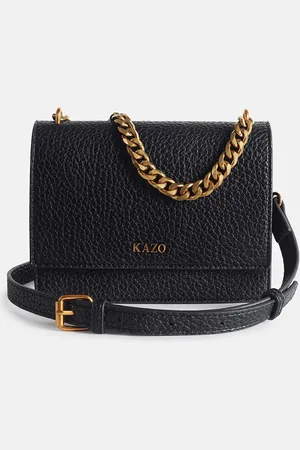 Kazo Textured Sling Bag With Detachable Strap