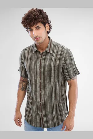 SPYKAR Men Slim Fit Striped Casual Shirt