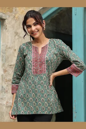 Jaipur Women Floral Printed Cotton Top
