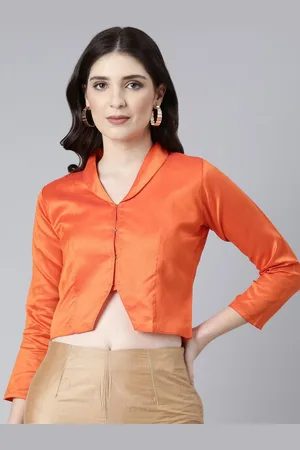 Souchii Women Mandarin Collar Saree Blouse