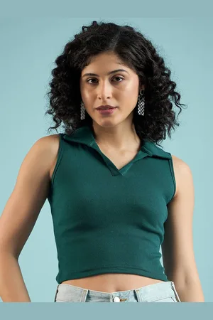 Mayra Women Pure Cotton Tank Crop Top