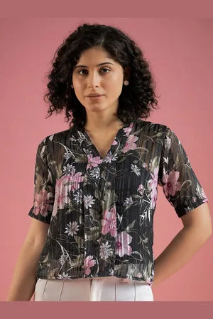 Mayra Women Floral Print Georgette Top