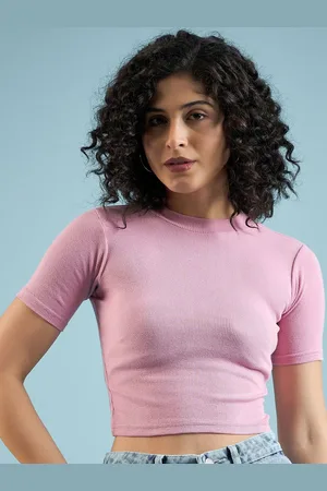 Mayra Women Pure Cotton Fitted Crop Top