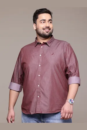 Nautica Men Plus Size Premium Slim Fit Casual Shirt