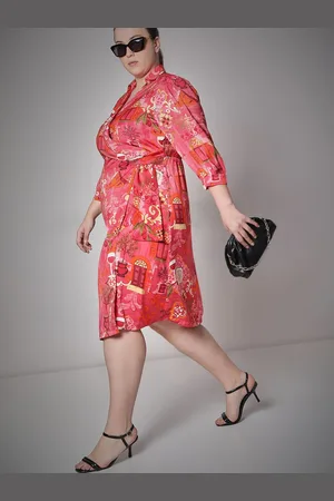 VERO MODA Ethnic Motifs Print Fit & Flare Dress