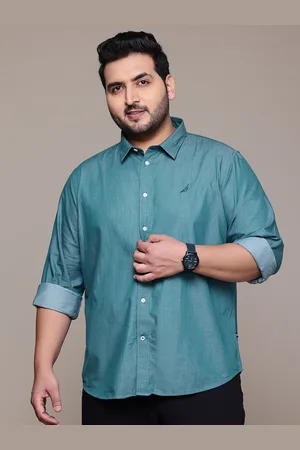 Nautica Men Plus Size Premium Slim Fit Casual Shirt
